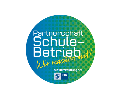 Partnerschaft Schule–Betrieb: Wir machen mit! Mit Unterstützung der IHK Nord Westfalen.